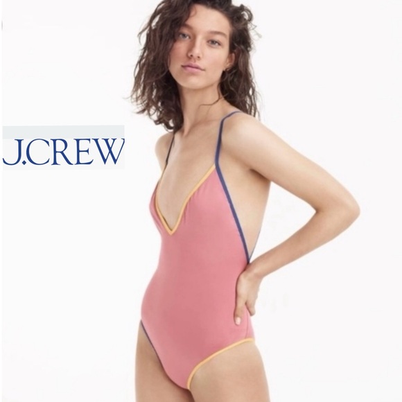 J. Crew Other - J.Crew Vintage Pink Playa Montauk
One Piece Bathing Suit EUC - Size:  XS